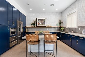 Clubhouse kitchen and coffee bar